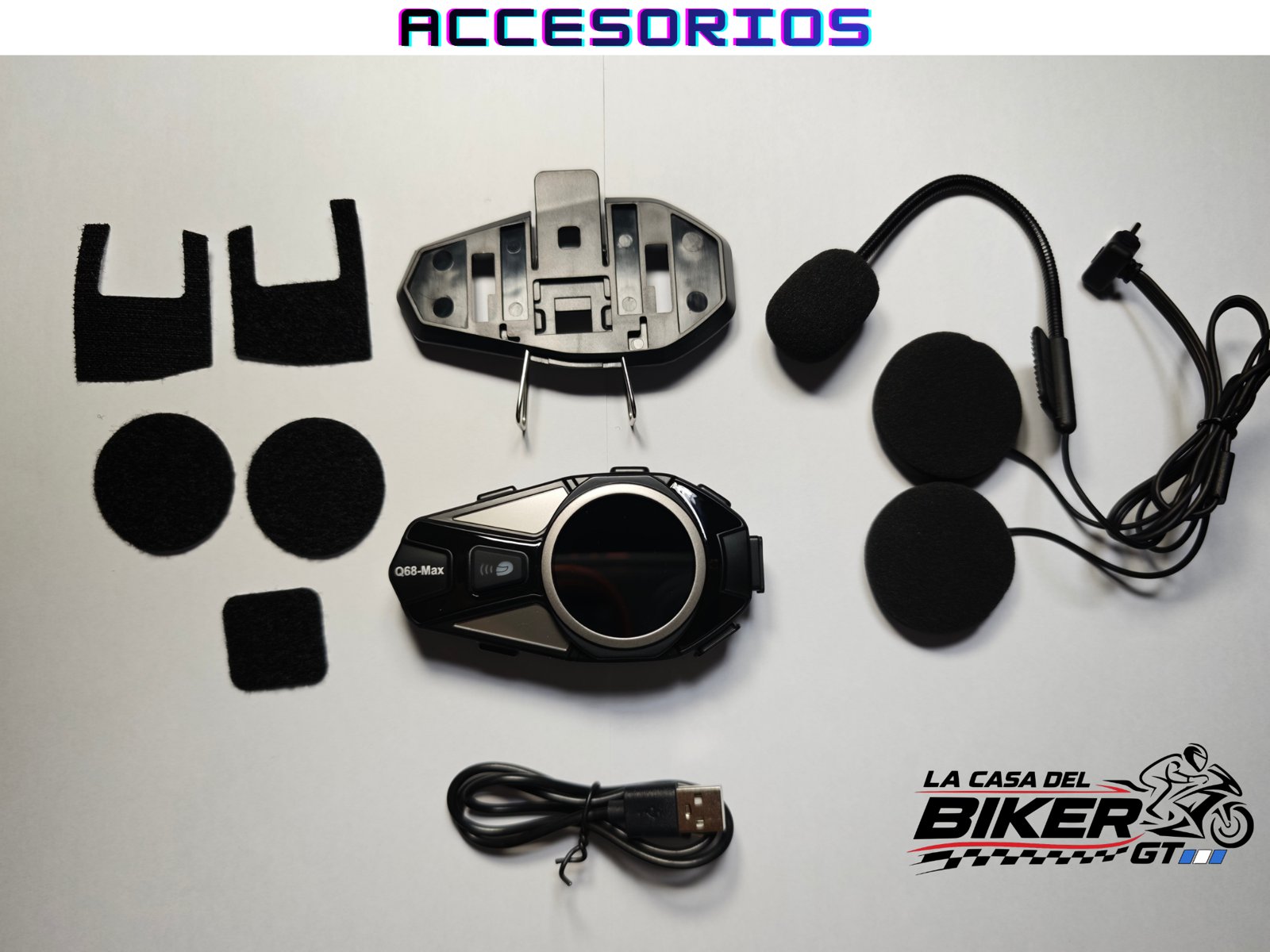 Todo lo que incluye el Intercomunicador Q68 MAX